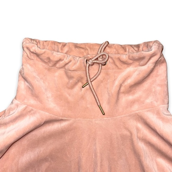 CALVIN KLIEN WOMANS VELOUR DRAWSTRING DRESS IN CAF OLE LIGHT PINK MEDIUM - Picture 5 of 8